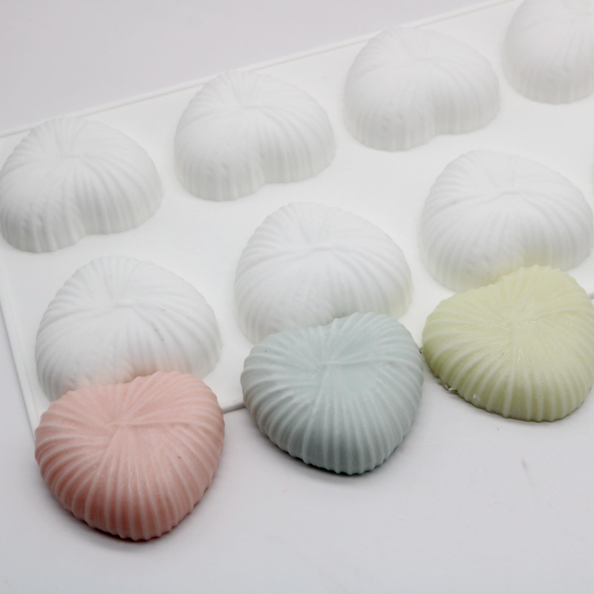 Moules Silicone 2 Cavités En Forme De Cœur De Rose - Pour Savons, Résine, Chocolat Alimentaire