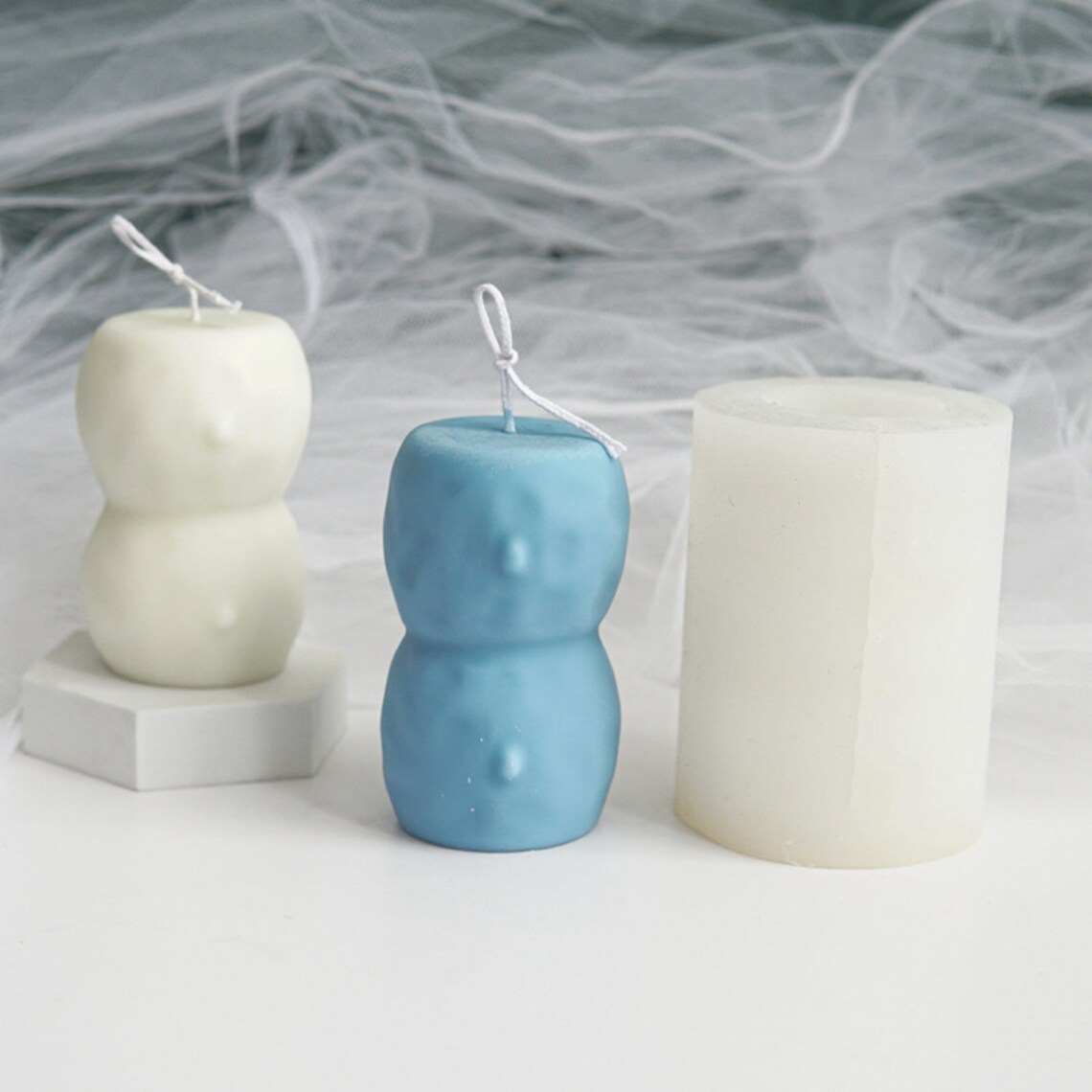Homemade Candles Mold Silicone Abstract Geometry Scented Etsy