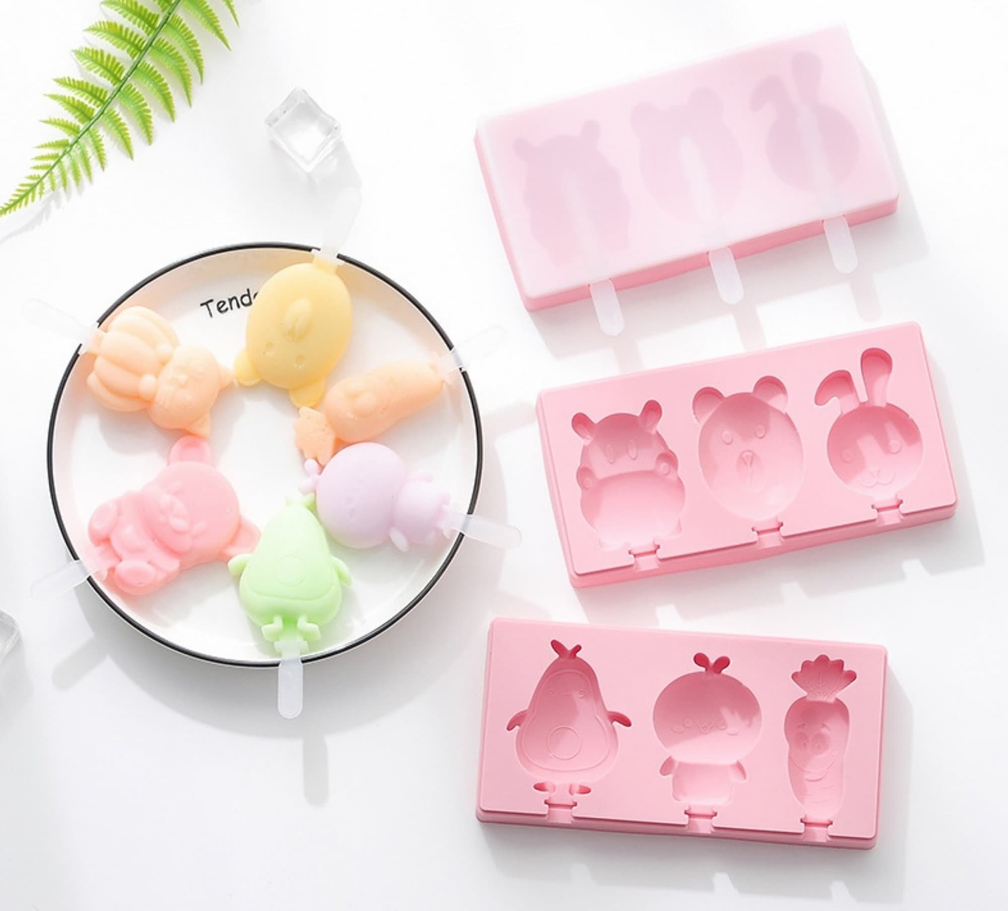 3 Sets of Cute Animals Cakesicle Molds Popsicle Molds With Lids 60 Sicks  Cake POP Molds Ice Tray 