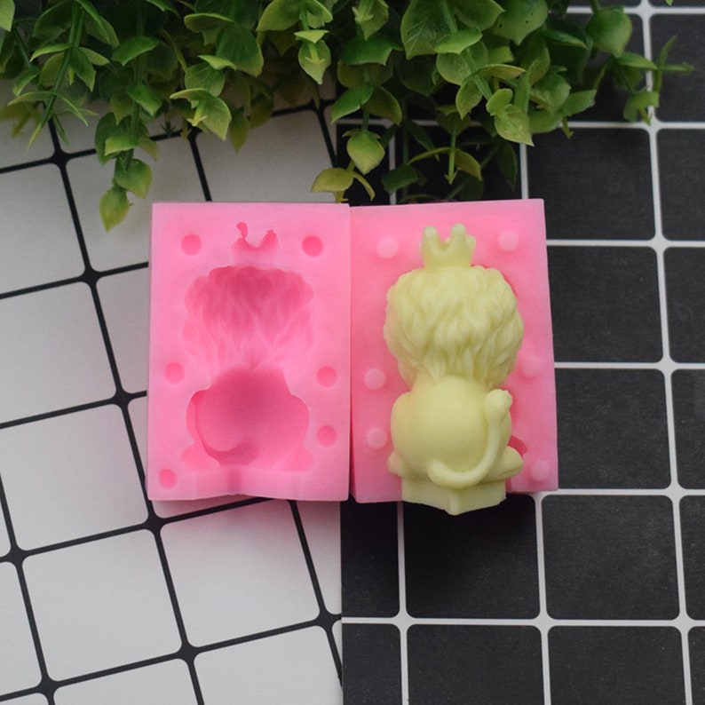 3D Lion Mold Silicone For Candy Chocolate Mousse Cake Decoratio Candle Planster DIY
