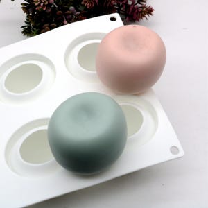 Apple Silicone Mold: 8-Cavity Mousse Cake, Soap, Lotion Bar