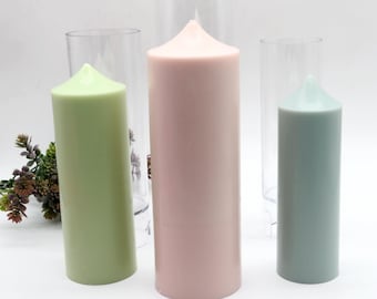Cylindrical Candle Molds For Large Church Candles Making Tool DIY 3 Sizes