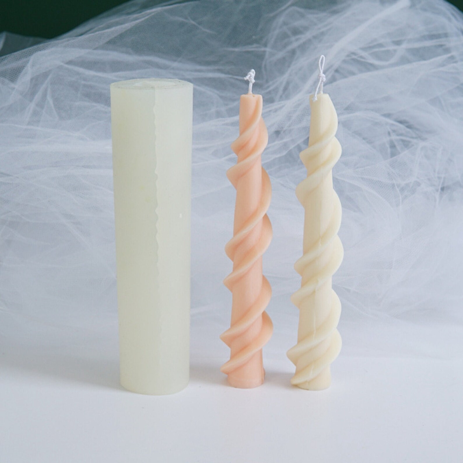 Screw Rod Candles Mold Silicone for Handmade Church Candles Etsy
