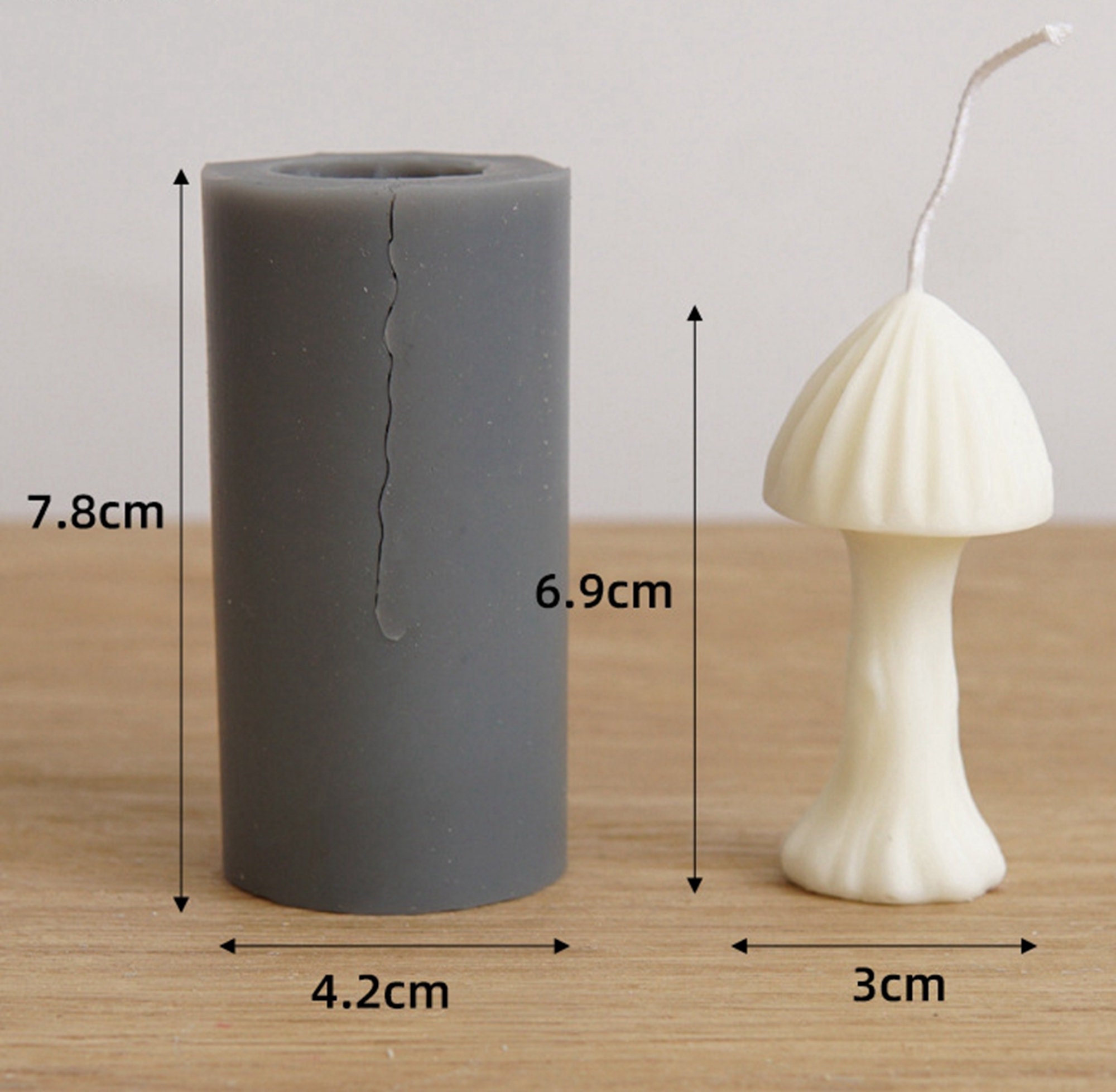 Silicone Mushroom Mold For Handmade Candle Plaster Ornaments Etsy