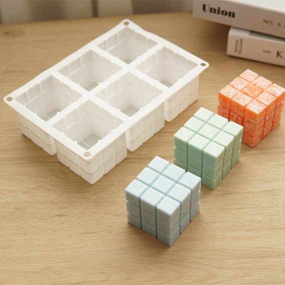 Moule cube magique 3D en silicone pour bougies maison, outil DIY -   France