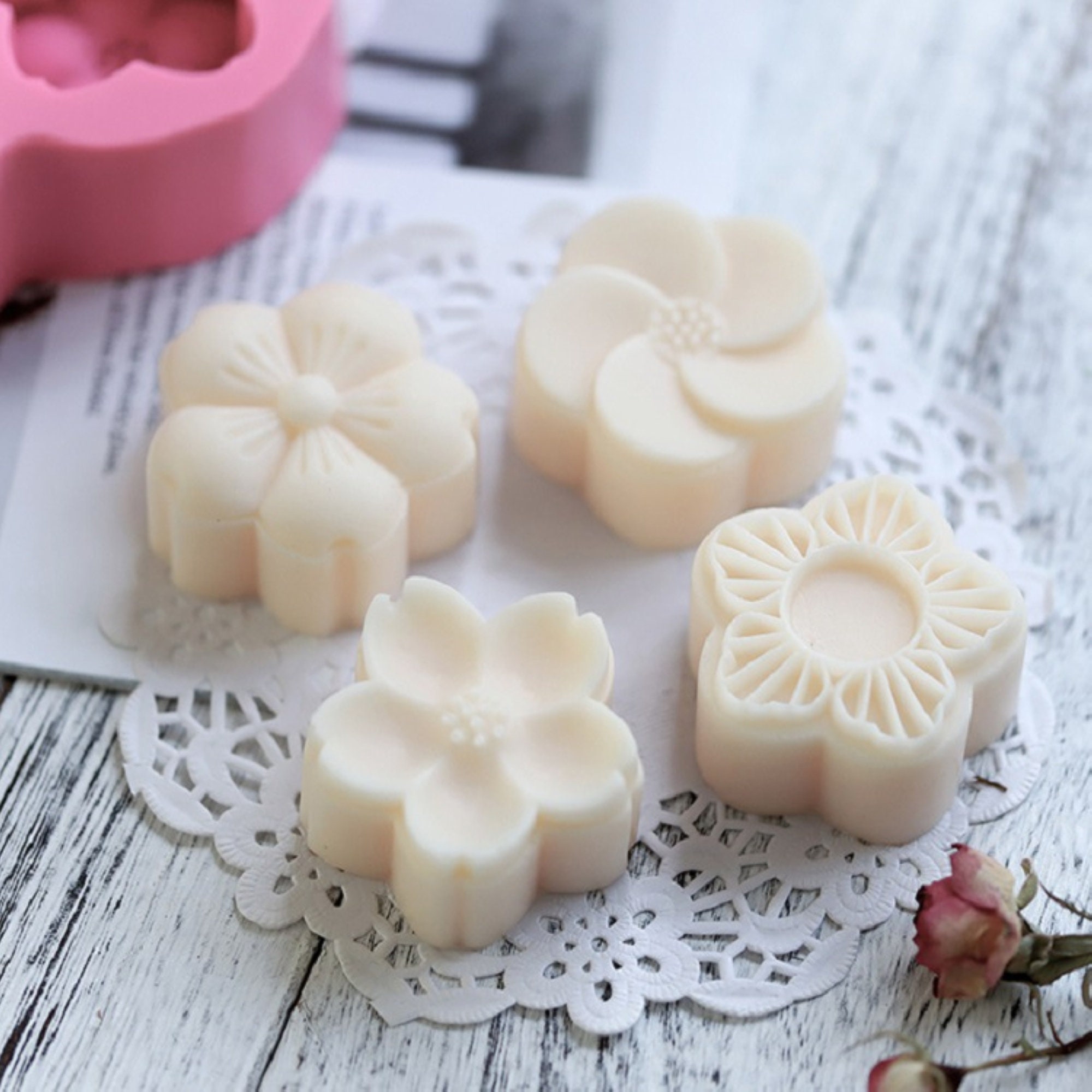 Sakura Silicone Molds Set of 4 Cavities for Handmade Soap - Etsy