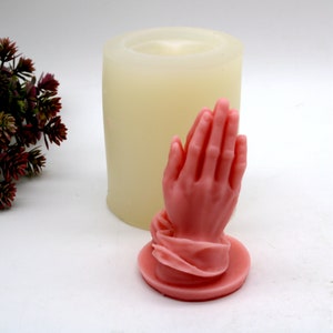 Silicone Prayer Hand Mold: Chocolate, Candy, Cake Topper, Candle, Resin Art