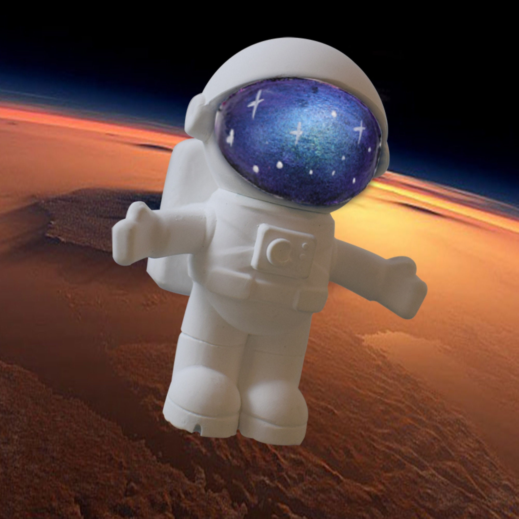  Voyyphixa 3D Astronaut Ice Cube Mold, Silicone Mold