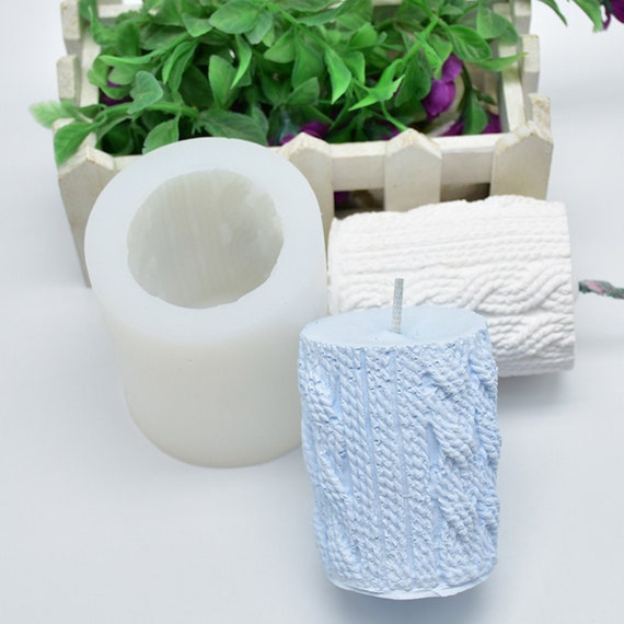 Molde de silicona 3D Woll Pillars para vela loción barra jabón