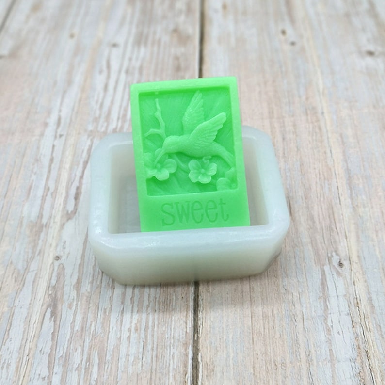 Lovely Soap Mold Silicone Lotion Bar mould Handmade Soap Making Tool image 1