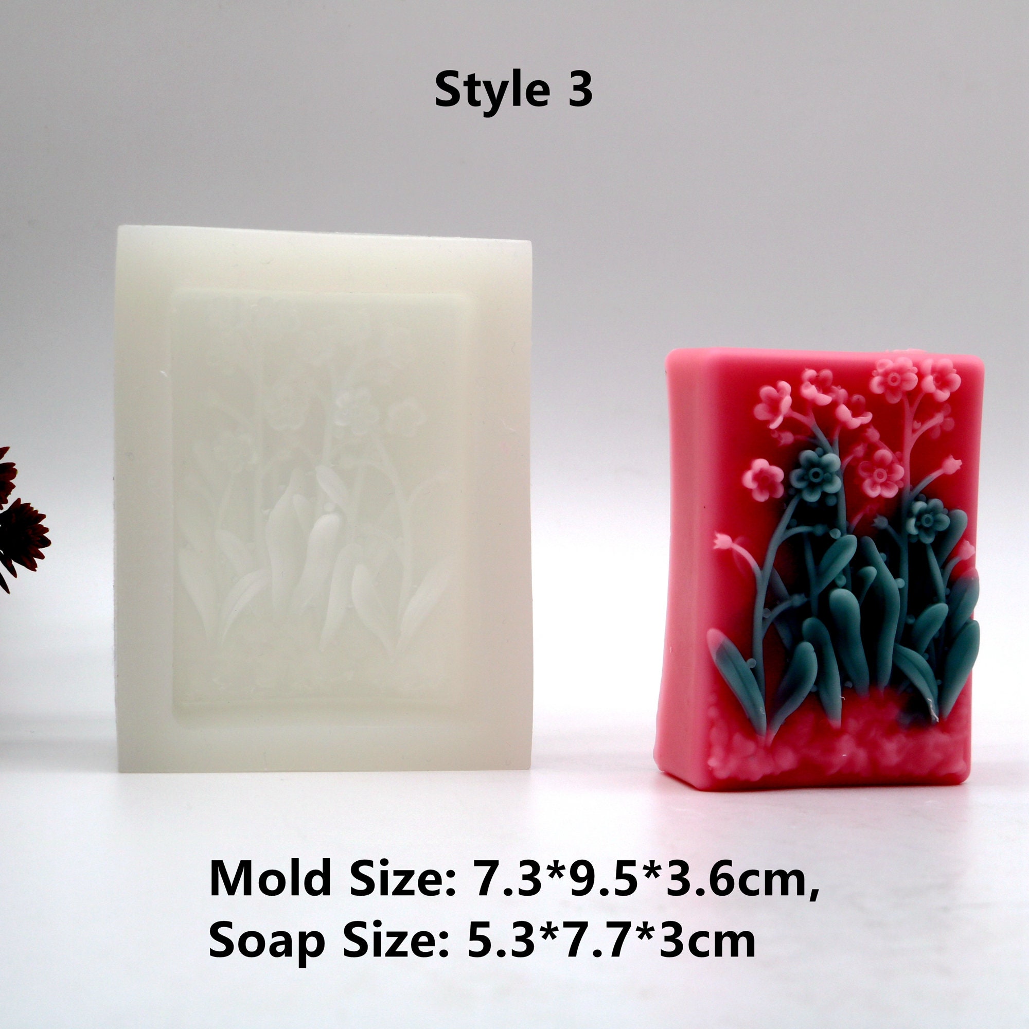 LVDGE Moule à Savon En Silicone Motif Arbre Pour La Fabrication De Savon Naturel De La Peau, Produits De Soins De La Peau Et Savon Pour Petites Entreprises (vie