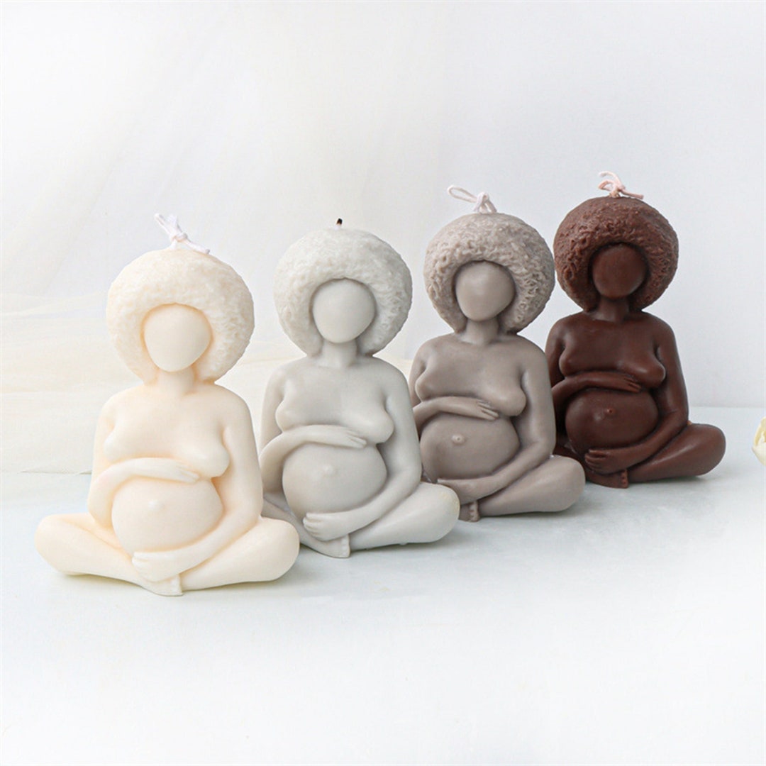 Silicone Pregnant Woman Mold for Handmade Candles Epoxy Resin Ornaments