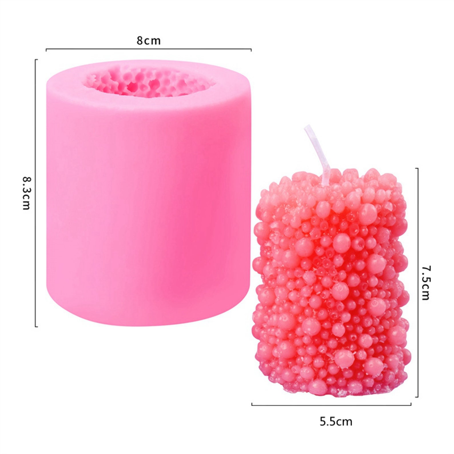 Silicone Candle Mold Handmade Scented Candle Mould DIY Etsy