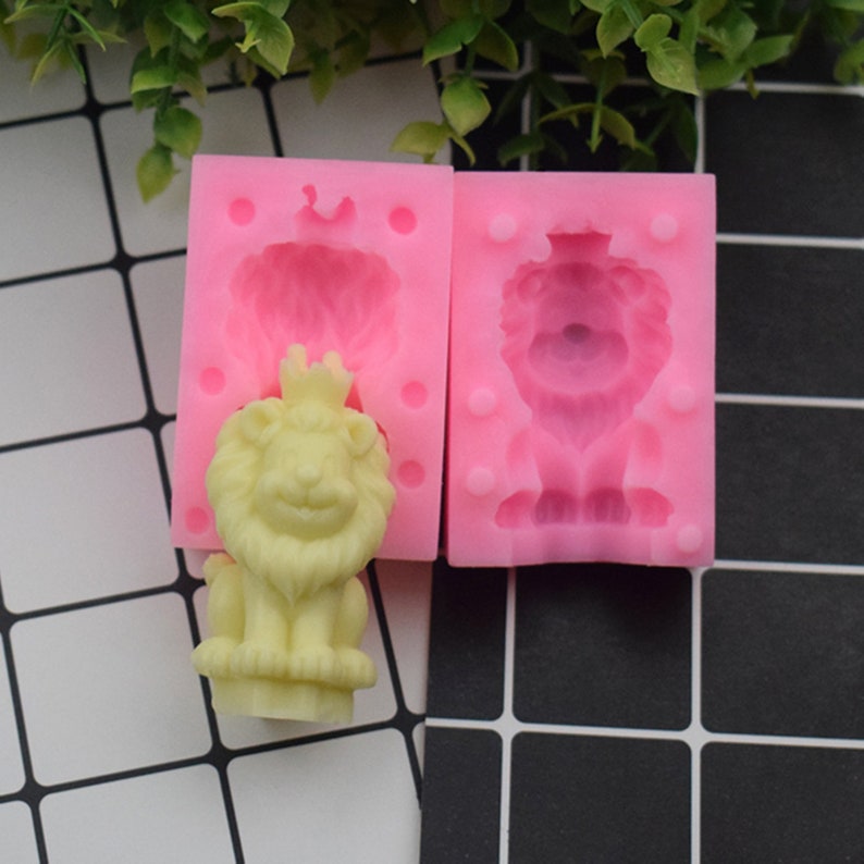 3D Lion Mold Silicone For Candy Chocolate Mousse Cake Decoratio Candle Planster DIY
