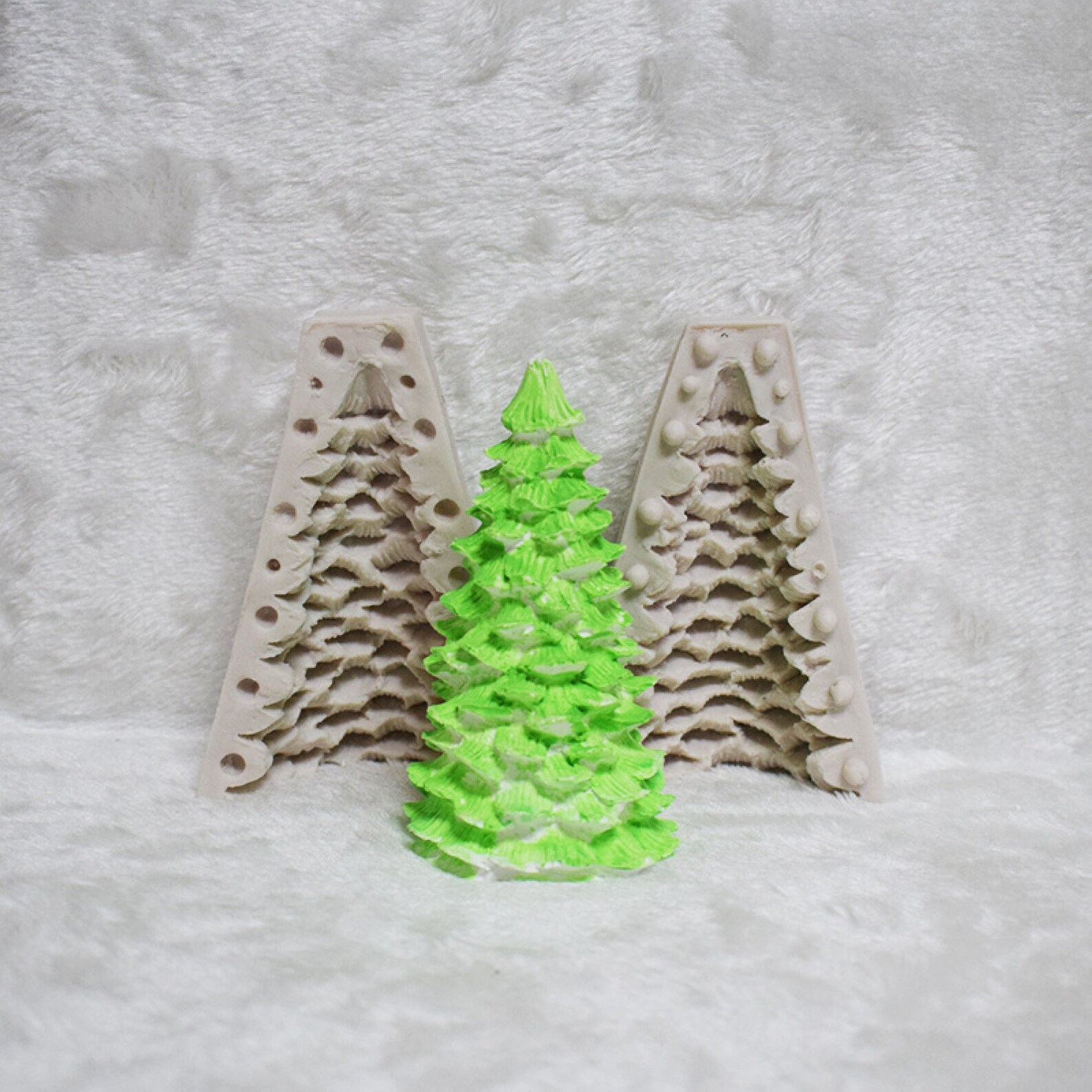 3D Christmas Tree Silicone Mold For Candle Chocolate Plaster Etsy