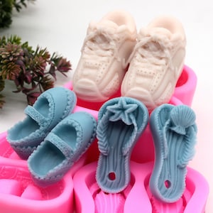 3D Shoe Silicone Mold: Sneakers, Heels, Baby Shoes - Chocolate, Candy, Cake Decoration, Resin Oranemtn