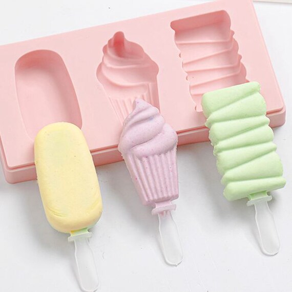 Popsicle Molds for Kids Silicone Pop Mold BPA Free Popsicle Ice Maker, Cute  Shape Designs, Easily-removable, Dishwasher Safe random Color 