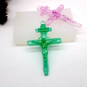 Jesus, Cross Resin Mold Silicone For Pendant Jewelry Making Tool