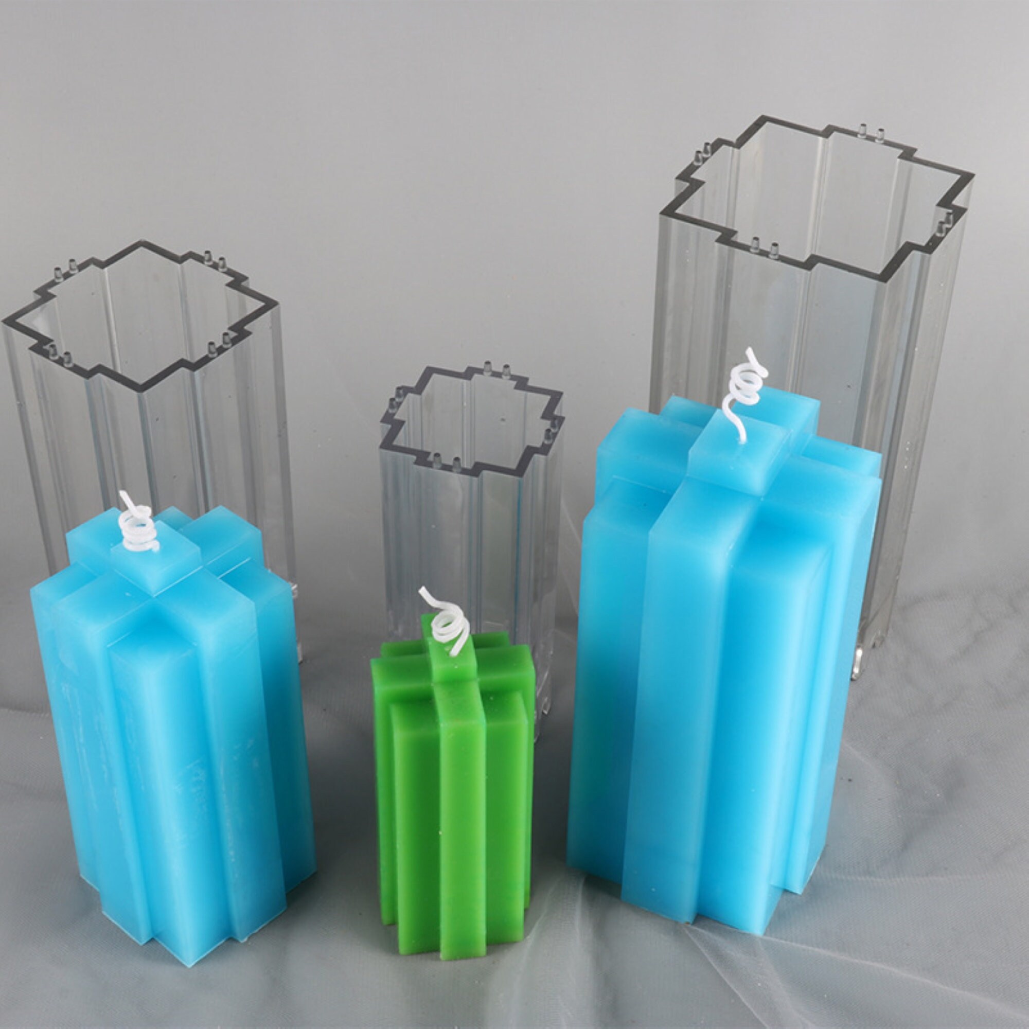 Pillar Candles Mold Handmade Scented Soy Wax Beewax Candles Etsy