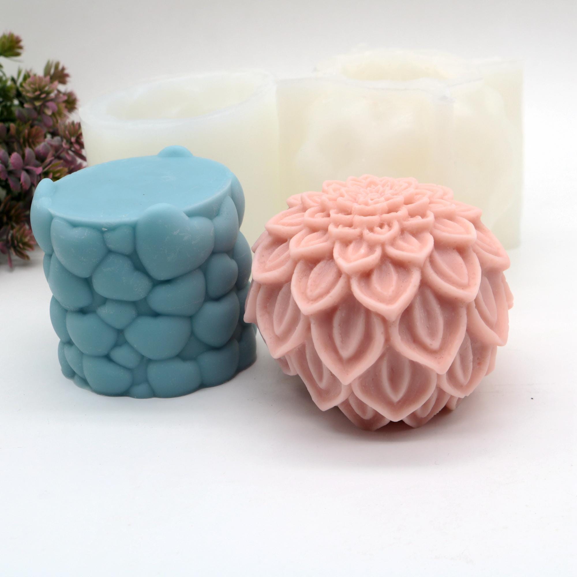 Moules Pour Bougies Silicone Coeur Dans La Main - Moule 3D Résine Époxy DIY
