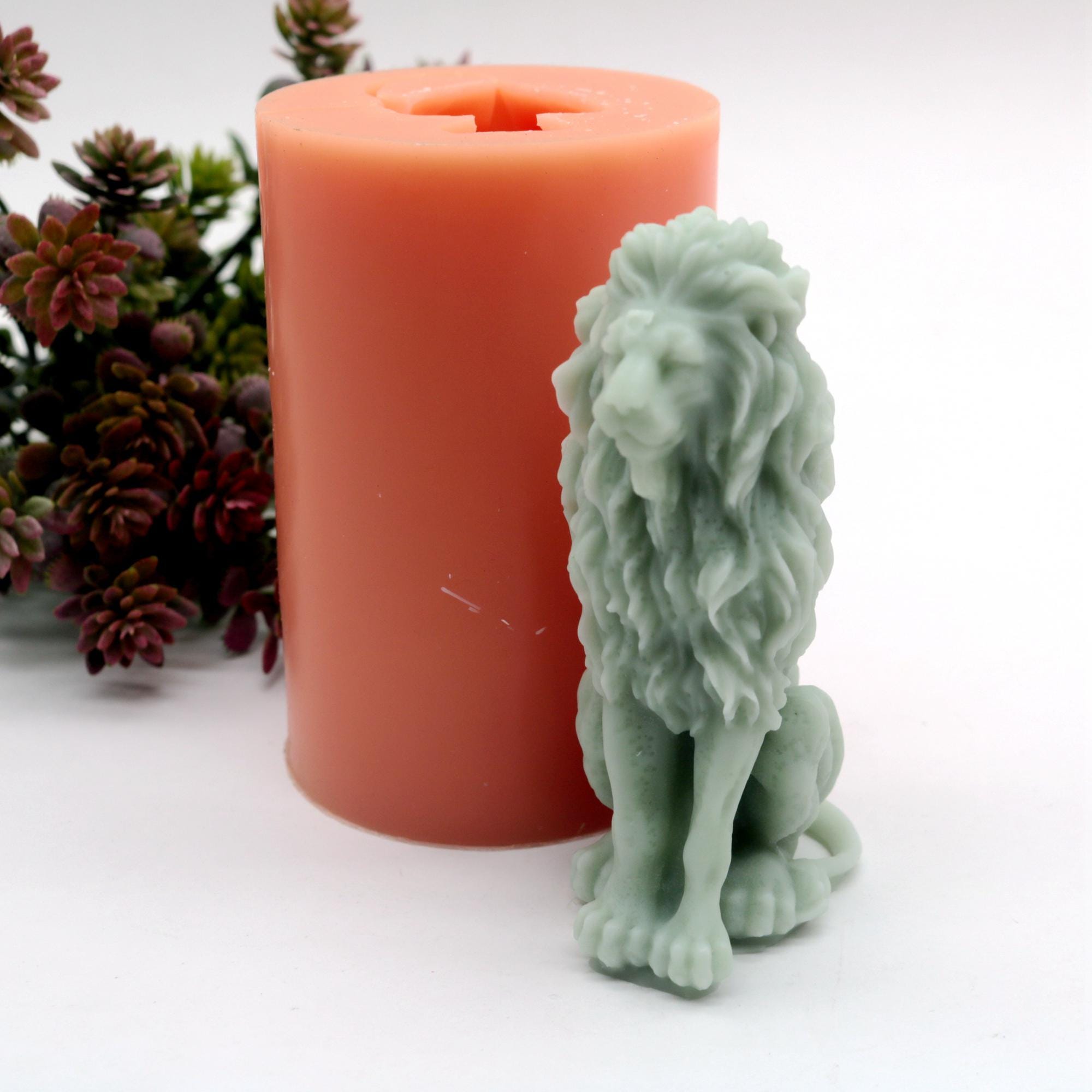 Moule En Silicone 3D Tête De Lion – Pour Bougies, Résine, Plâtre, Savon Artisanaux (forme Lion)
