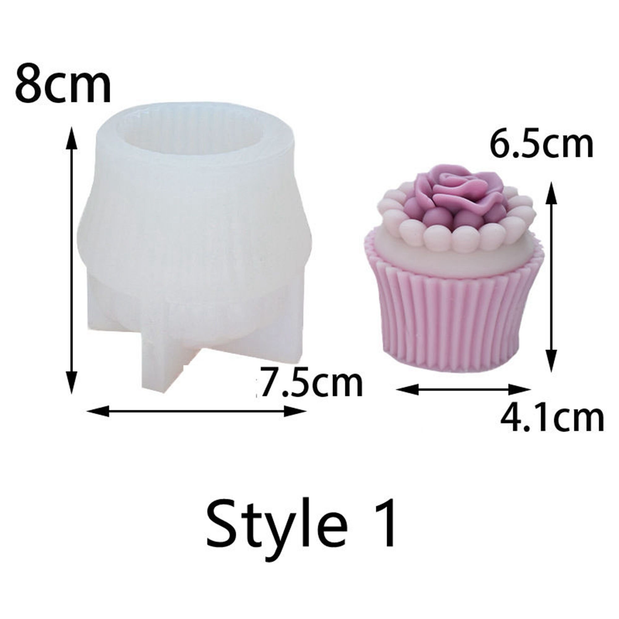Silicone Cupcake Shape Candles Mold Handmade Scented Candles Etsy