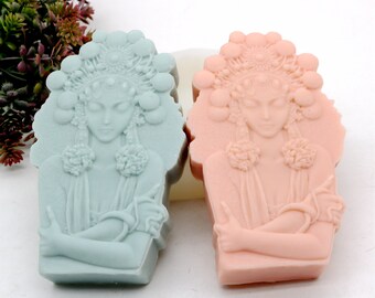 Molde de silicone para estátuas de beleza, velas perfumadas, sabonetes, loções e barras de chocolate.