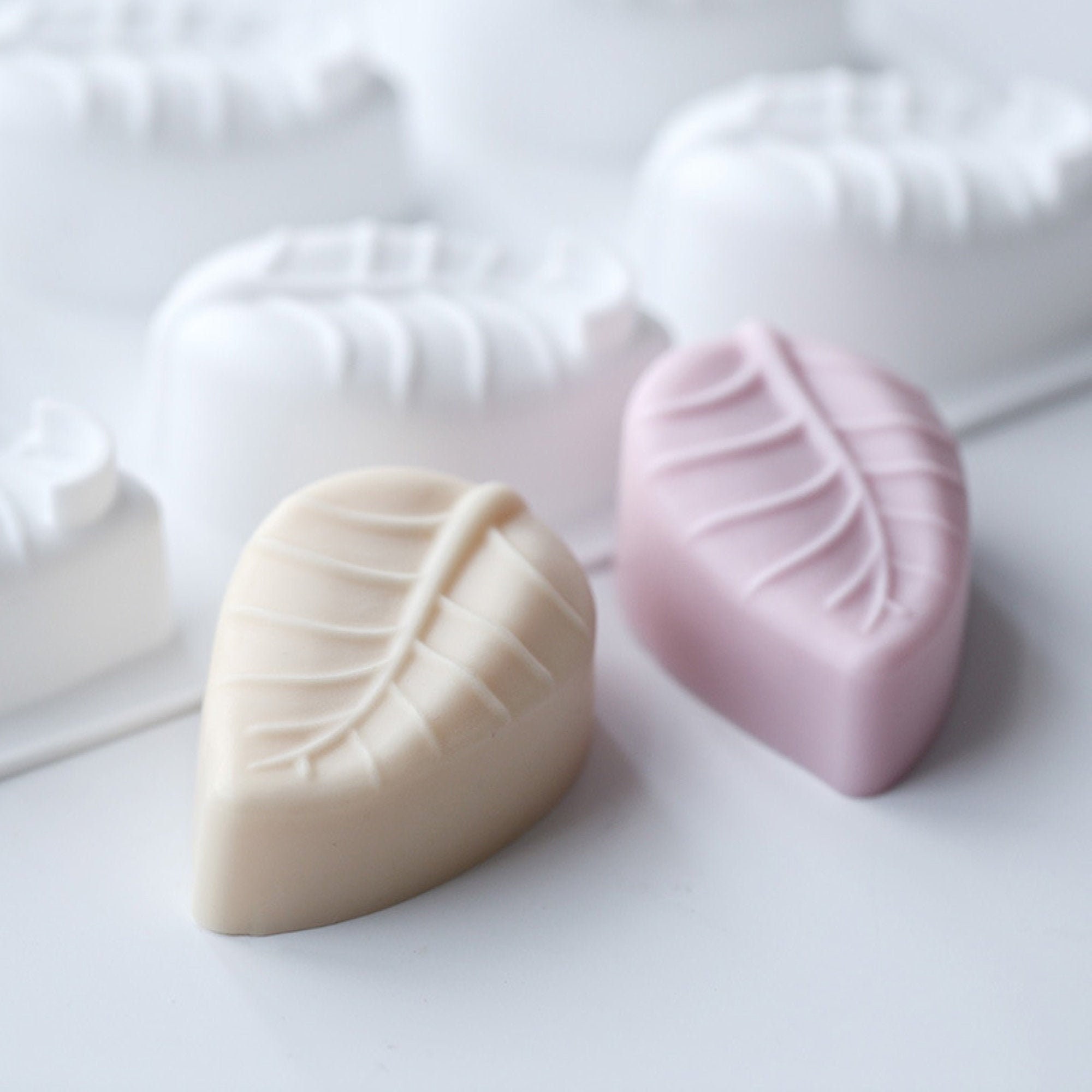 Lovely Round Soap Mold Silicone Rose Soap Bar Mould Handmade