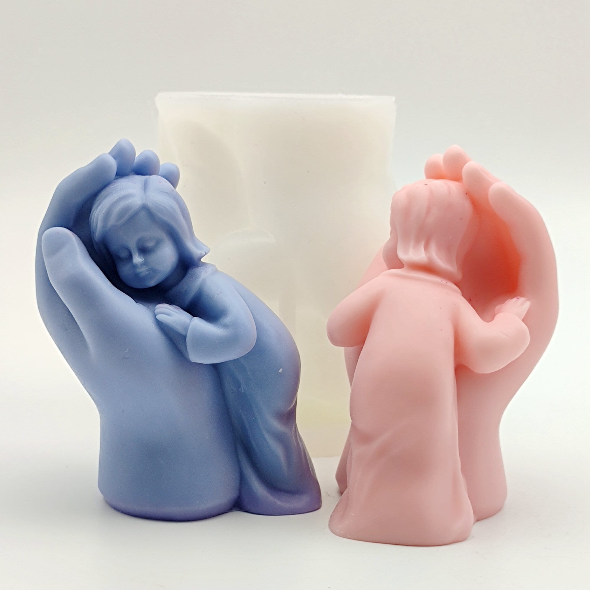Stampo in silicone 3D a forma di ragazza, profumato, per realizzare
