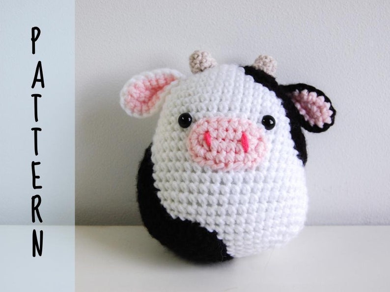 PATTERN Crochet Cow Squishmallow Pattern Etsy