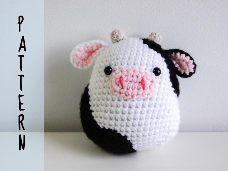 PATTERN: Crochet Cow Squishmallow Pattern 