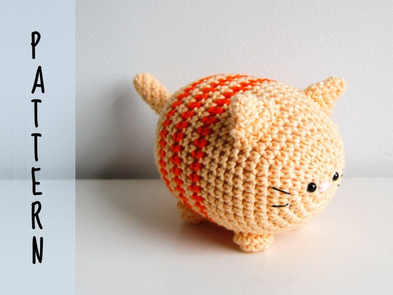 PATTERN: Crochet Chubby Cat Pattern image 1
