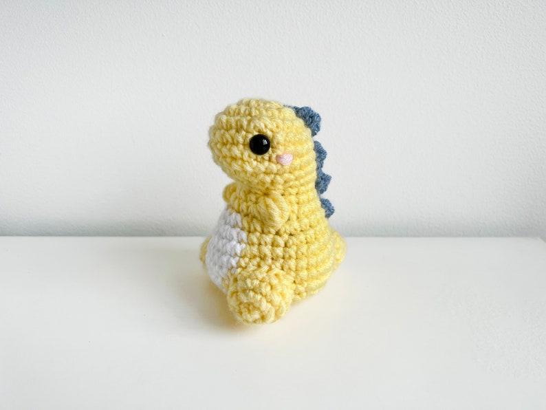 PATTERN: Crochet MINI Chubby Dino Plushie Pattern image 4