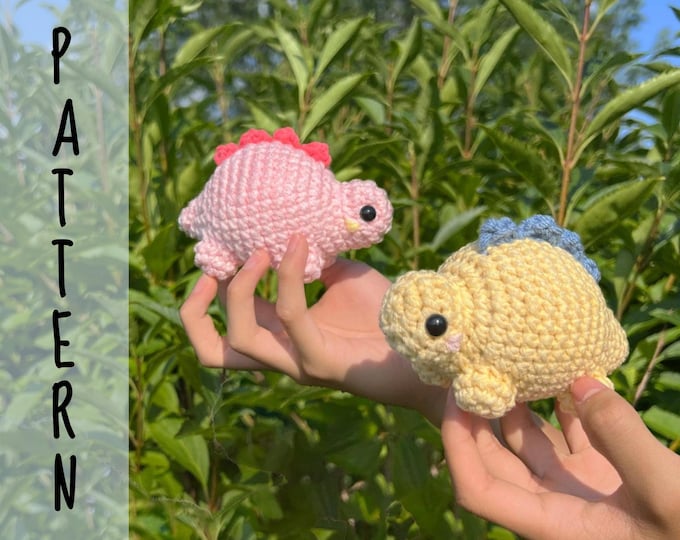Pattern Crochet Mini Chubby Stegosaurus Plushie Pattern Etsy Pattern Crochet Mini Chubby Stegosaurus Plushie Pattern Etsy