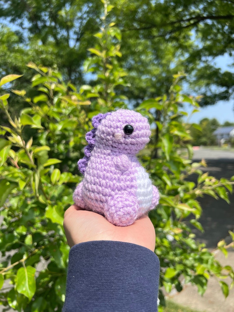 PATTERN: Crochet MINI Chubby Dino Plushie Pattern image 7