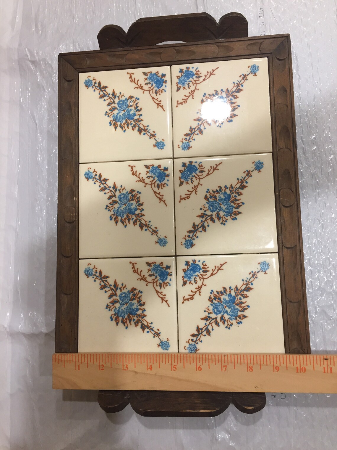 Trivet Vintage Oversized Kitchen Tile Trivet Ceramic Tile Etsy Australia
