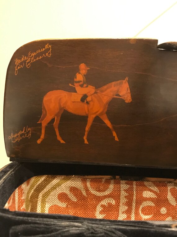 Equestrian decor handmade career food basket with the… Gem