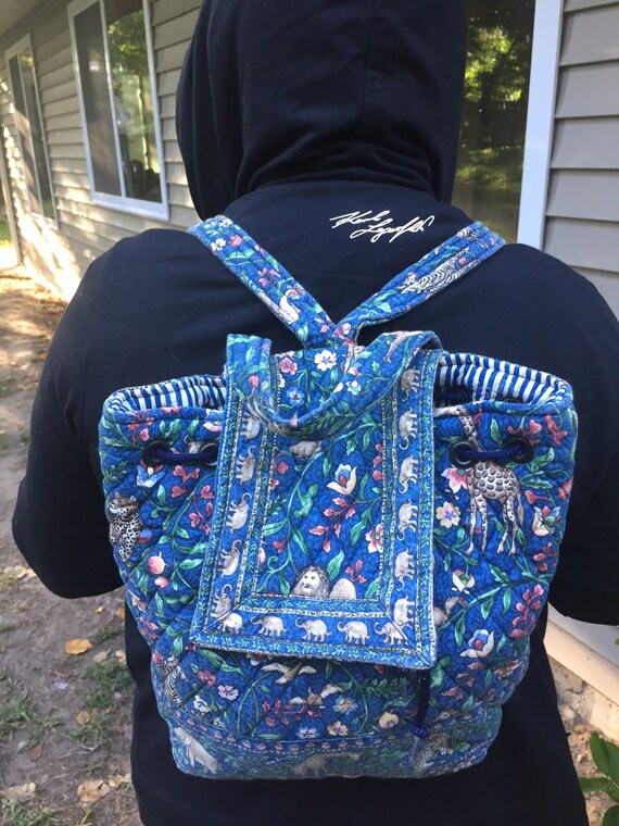 Vera Bradley mini backpack Animal Kingdom, vintag