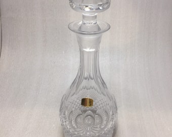 Vintage full lead crystal decanter made in Portugal