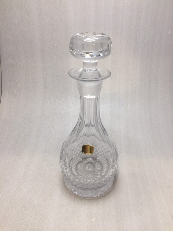 Vintage Voll-Bleikristall Karaffe, Made in Portugal