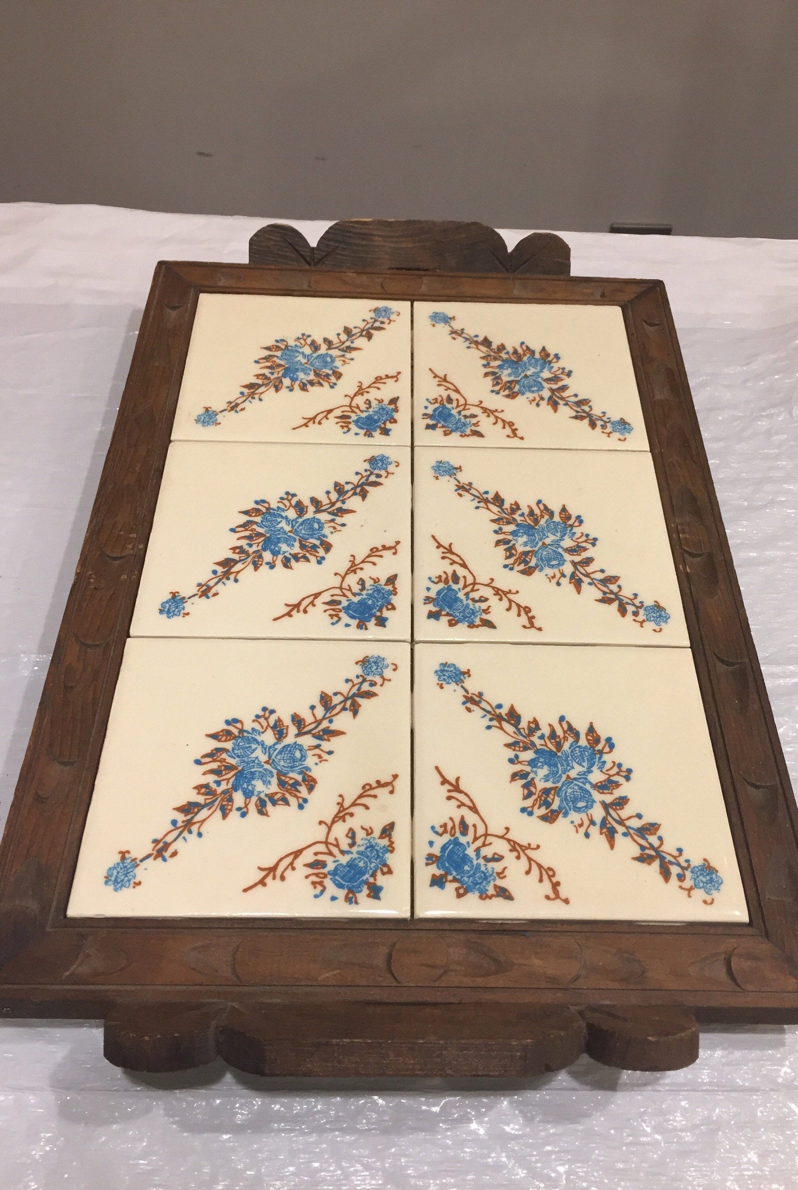 Trivet Vintage Oversized Kitchen Tile Trivet Ceramic Tile Etsy Australia