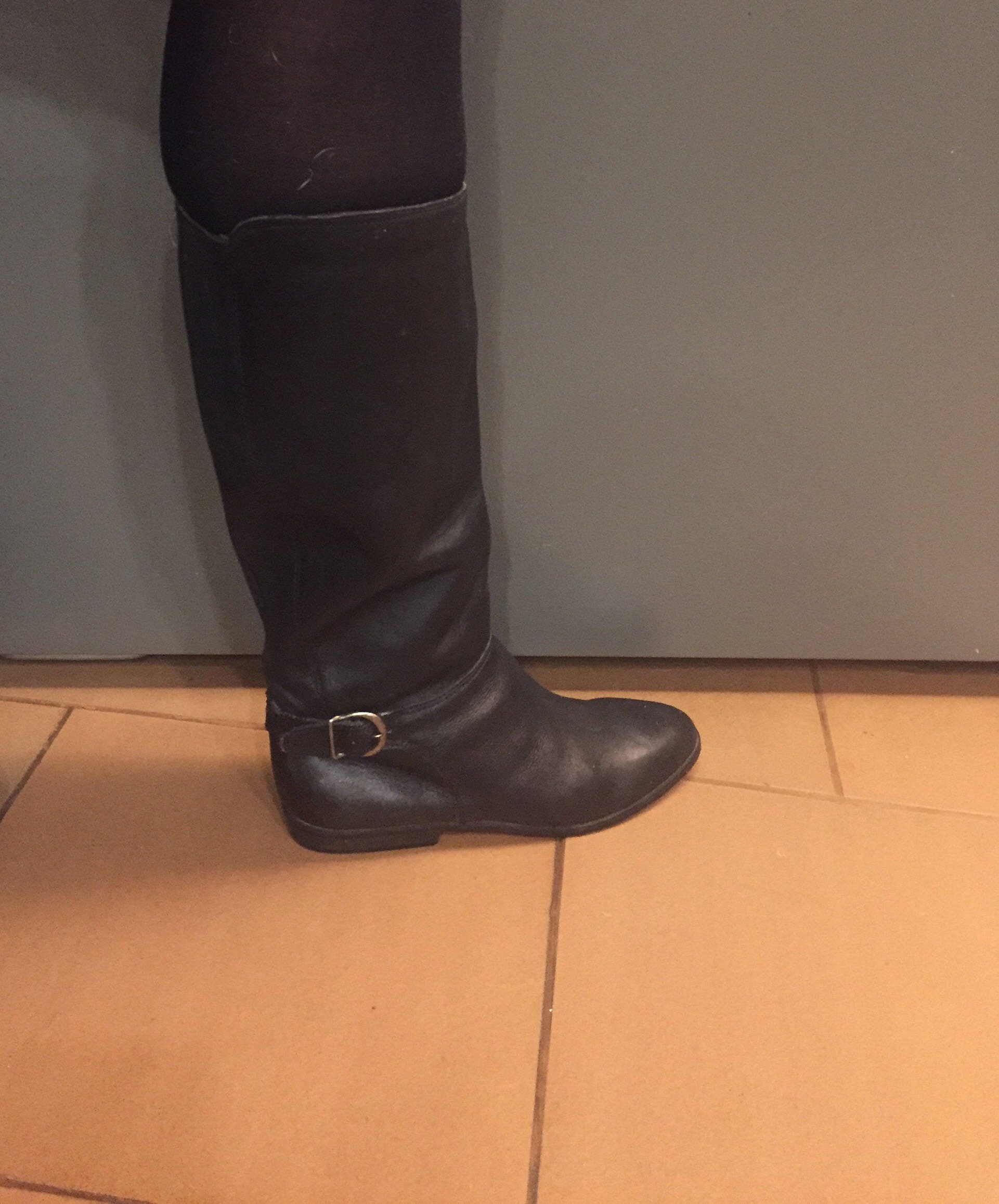 Boots , Vintage Catleia Made in Brazil Boots 7 M Black Leather 1990 - Etsy