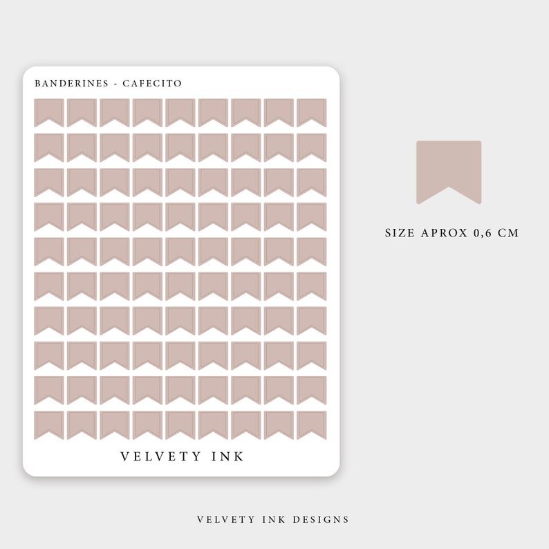 Small Banners Stickers | Shape Transparent Planner Stickers, Minimal ...