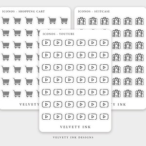 Single Mini Icons Stickers Vol.4 | Transparent Cute Mini Icon Stickers ...