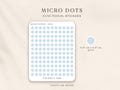 Micro Dots Stickers: Transparent Journal Stickers. Funcional and minimal stickers for your planner product logo