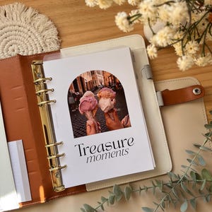 Aesthetic Planner Dashboard, A5 Planner Dashboard, Treasure moments dashboard A5 printed insert, minimal planner divider
