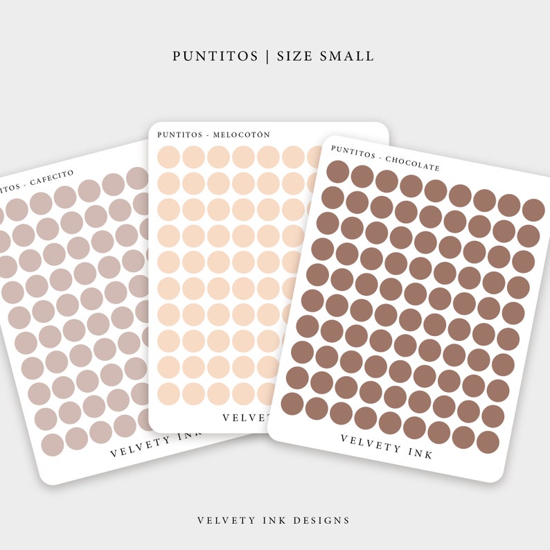Dots Stickers Bundle | Dot Clear Sticker Pack Minimal Planner ...