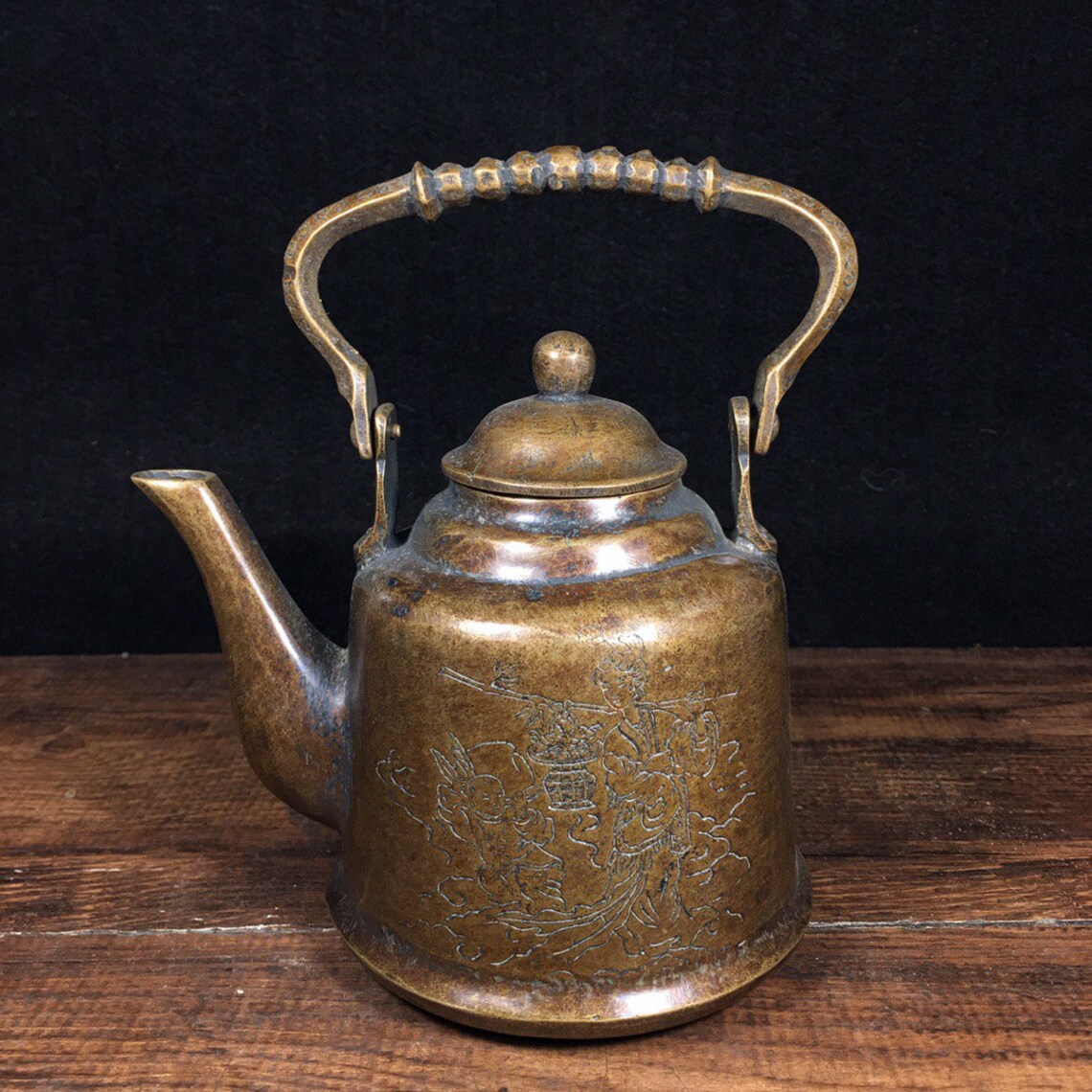 Antique Chinese teapot with exquisite handcarved patterns Etsy
