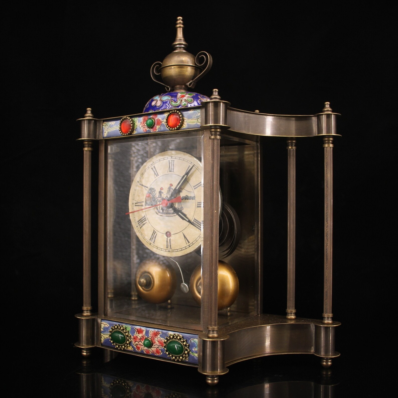 Chinese ancient cloisonne clocks and clocks carved by hand Etsy