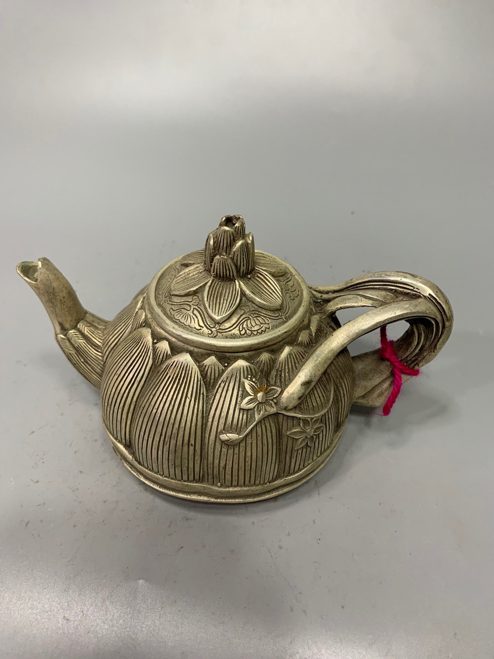 Chinese antique teapot Tibetan silver handcarved exquisite Etsy